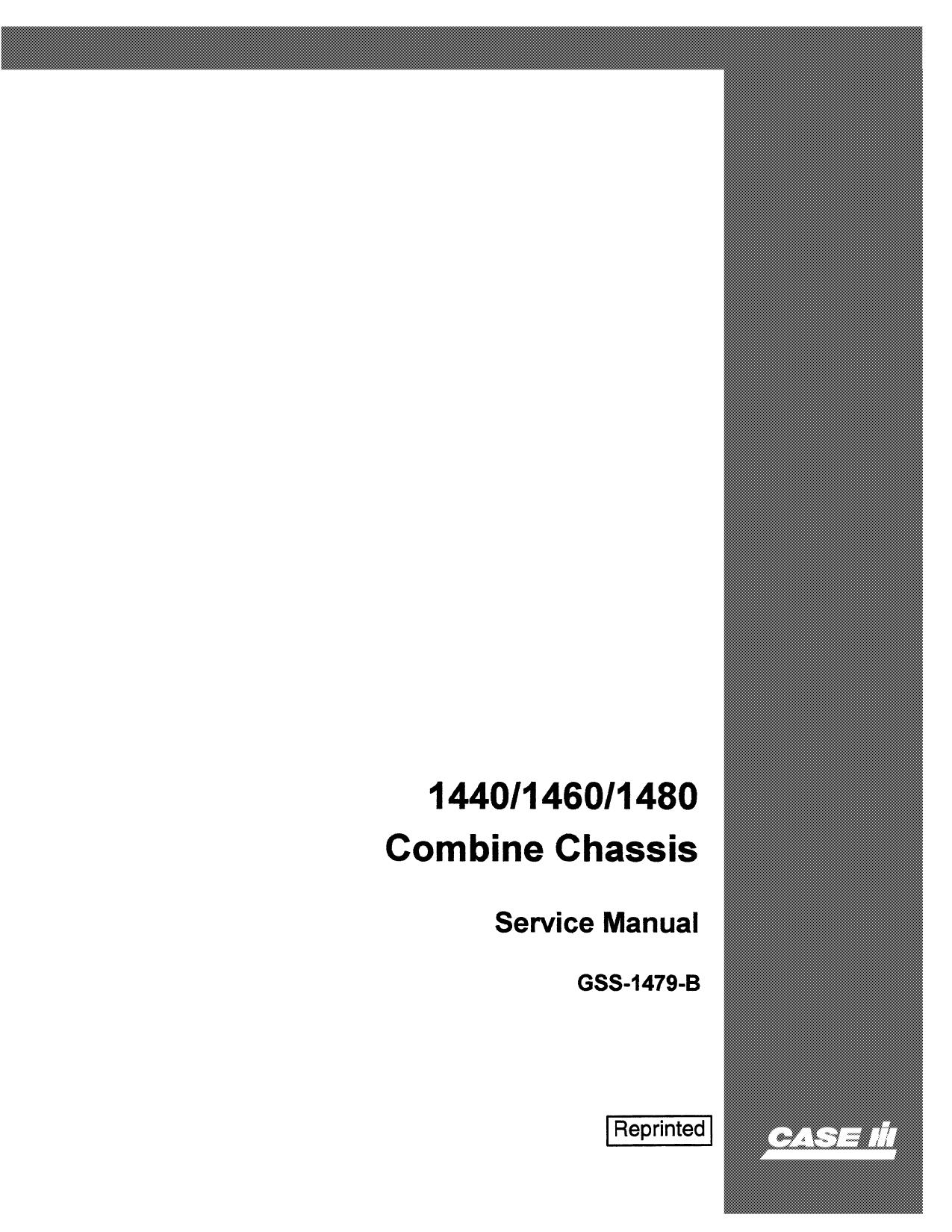 1440-1460-1480 COMBINE SERVICE MANUAL
